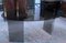 Tavolo Mid-Century in vetro fumé e acciaio, Immagine 3