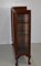 Vintage English Mahogany Veneer Chippendale Display Case, Image 2