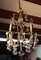 Antique Brass and Crystal Chandelier, Image 1