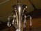 Lámpara de araña Mid-Century de metal dorado, Imagen 2