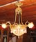 Antique Bronze and Crystal Chandelier, Image 1