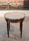 Vintage Louis XVI Style Mahogany and Marble Bouillotte Coffee Table 1
