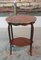 Antique Mahogany Veneer and Marble Coffee Table 1