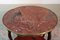 Antique Mahogany Veneer and Marble Coffee Table 7