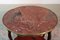 Table Basse Antique en Placage d'Acajou et Marbre 7