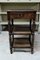 Antique Oak and Mahogany Side Table 1