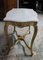 Antique Walnut and White Marble Console Table, Image 5