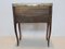 Antique Rosewood, White Marble, and Brass Side Table, Image 2