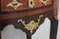 Tavolino da caffè antico in mogano, marmo bianco e ottone dorato, Immagine 13