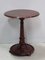 Antique English Pedestal Side Table 1