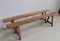 Antique Cherry Benches, Set of 2, Image 2