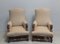 Large Antique Louis XIII Style Walnut Armchairs, Set of 2, Image 6