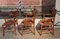 Antique Cherry Armchairs, Set of 3 2