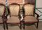 Antique Louis Philippe Mahogany Armchairs, Set of 4 10