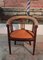 Vintage Mahogany Office Armchair 1