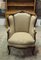 Antique Beech Veneered Walnut Armchair 1