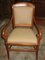 Antique Cherry Wood Armchairs, Set of 2 1