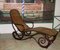 Chaise longue vintage in faggio, mogano e canna di Thonet, Immagine 1