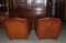 Mid-Century Leather Living Room Set, 1950s, Set of 4, Image 7