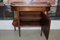 Table d'Appoint Style Louis XVI Vintage en Noyer, Marbre et Laiton 4