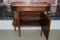 Vintage Louis XVI Style Walnut, Marble, and Brass Side Table 4