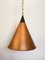 Danish Copper Pendant Lamp, 1970s 2