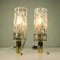Glass and Brass Sconces from Doria Leuchten, 1960s, Set of 2 2