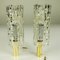Glass and Brass Sconces from Doria Leuchten, 1960s, Set of 2 1