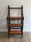 Antique French Wood and Leather Library Step Ladder, 1900s 14