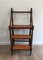 Antique French Wood and Leather Library Step Ladder, 1900s, Image 6