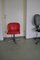 Red Leatherette Swivel Chair, 1950s 2