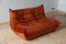 Vintage French Velvet 2-Seater Sofa by Michel Ducaroy for Ligne Roset 12