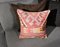 Pink Abstract Kilim Pillow Cover by Zencef Contemporary 2