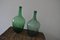 Hungarian Green Wine Bottles, 1960s, Set of 2 3