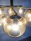 Mid-Century Brass & Smoked Glass Chandelier, Image 13