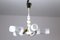 White Lacquered Wood and Glass Chandelier from Orion, 1960s 9