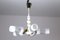 White Lacquered Wood and Glass Chandelier from Orion, 1960s, Image 9