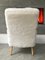 Vintage Art Deco White Sheepskin and Bentwood Armchair, Image 9
