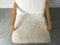 Vintage Art Deco White Sheepskin and Bentwood Armchair, Image 5