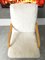 Vintage Art Deco Armlehnstuhl aus weißem Schaffell & Bugholz 11