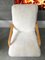 Vintage Art Deco White Sheepskin and Bentwood Armchair 4