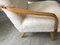 Vintage Art Deco White Sheepskin and Bentwood Armchair, Image 10
