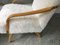 Vintage Art Deco White Sheepskin and Bentwood Armchair 8