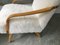 Vintage Art Deco White Sheepskin and Bentwood Armchair, Image 8