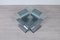 Steel and Glass Coffee Table by Francois Monnet for Kappa, 1970s, Image 6
