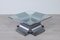 Steel and Glass Coffee Table by Francois Monnet for Kappa, 1970s, Image 1