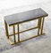 Brass and Marble Elio Slim Side Table by Casa Botelho 7