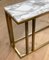 Brass and Marble Elio Slim Side Table by Casa Botelho 10