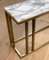 Table d'Appoint Elio Slim en Laiton et Marbre par Casa Botelho 10