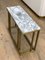 Brass and Marble Elio Slim Side Table by Casa Botelho 9